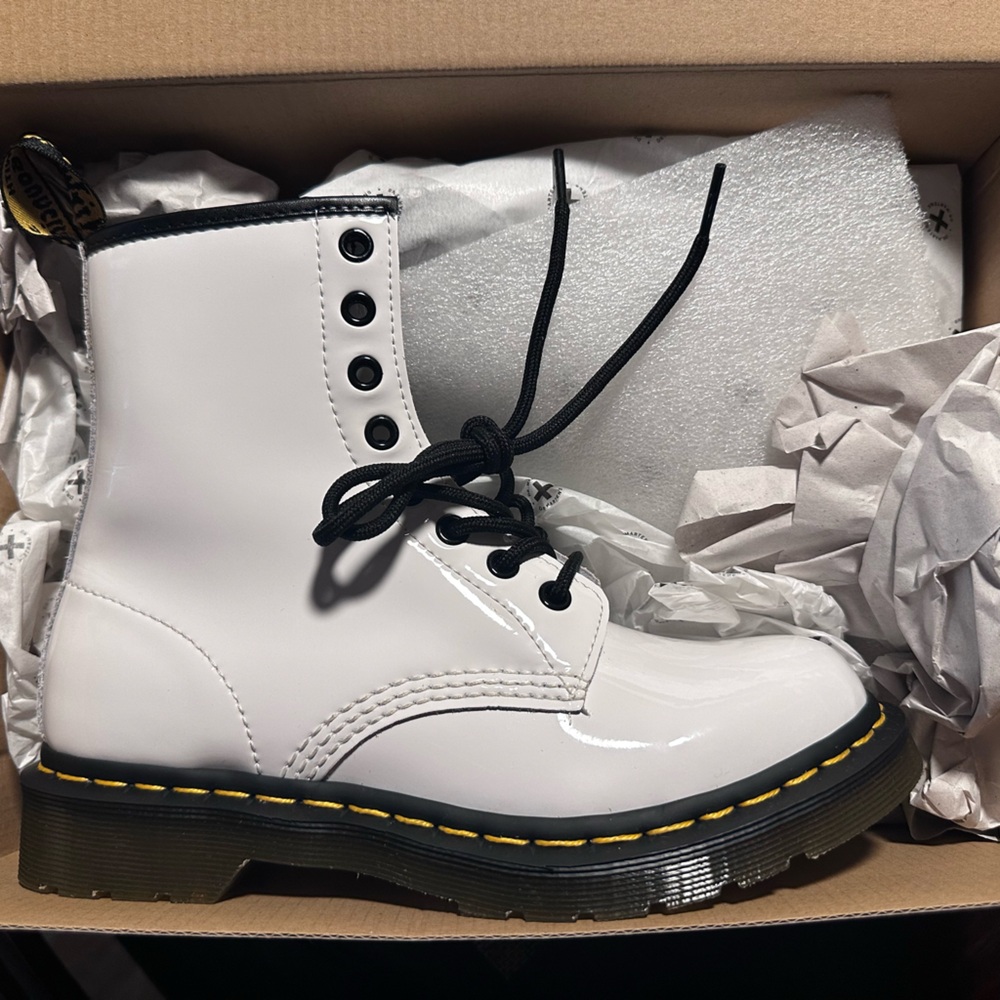 Dr martens white boots